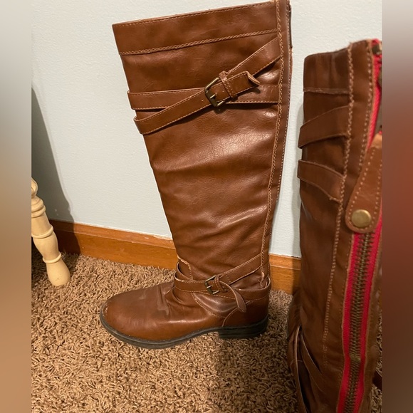 Steve Madden brown riding boots 7.5 - Picture 1 of 3